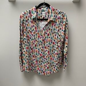 Nic & Zoe long sleeve button down shirt. Worn once EUC